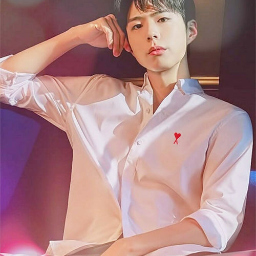 (국내배송, 당일출고) Ami 스몰패치 옥스포드 셔츠-재입고!!-