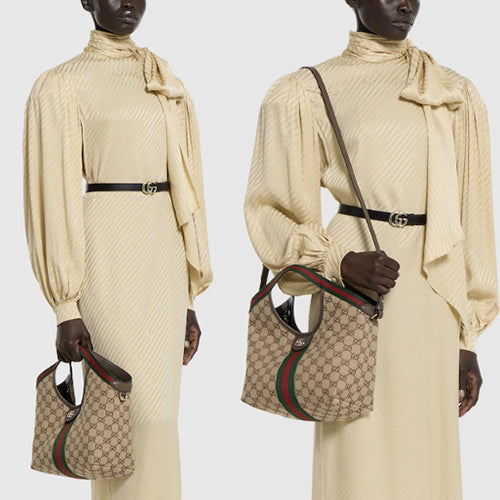 구찌 질리오 스몰 토트백 베이지 브라운