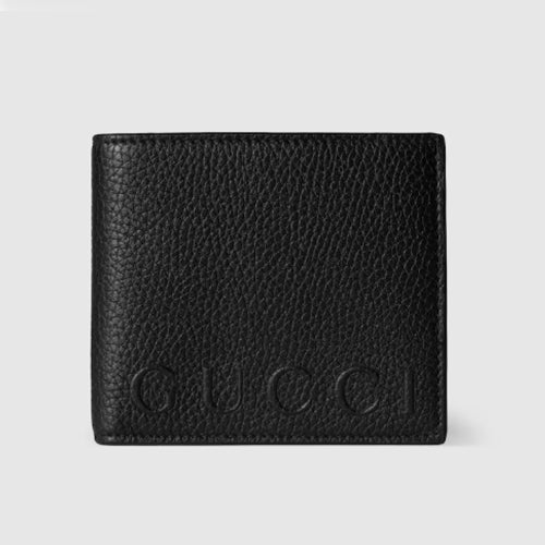 구찌 블랙 엠보스드 로고 반지갑 블랙