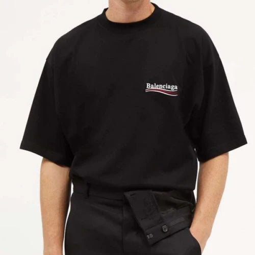 (국내배송, 당일출고) 발렌시아가 웨이브 로고 자수 반팔 티셔츠 -자체 제작 자수 업그레이드판 디토특가!!-