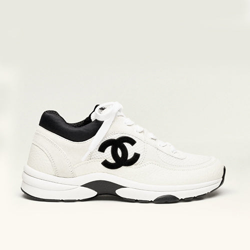 샤넬 스니커즈 메쉬 스웨이드 화이트 블랙