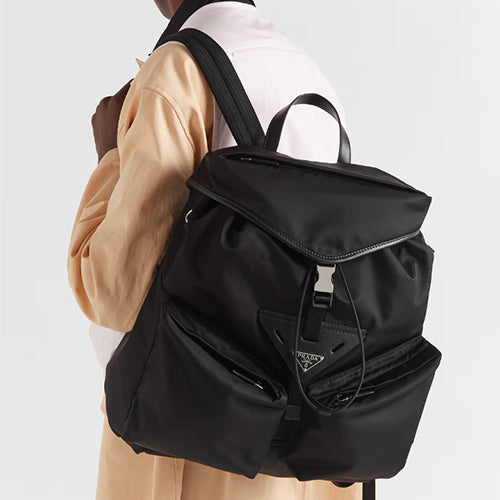 프라다 리나일론 및 가죽 백팩 2VZ108