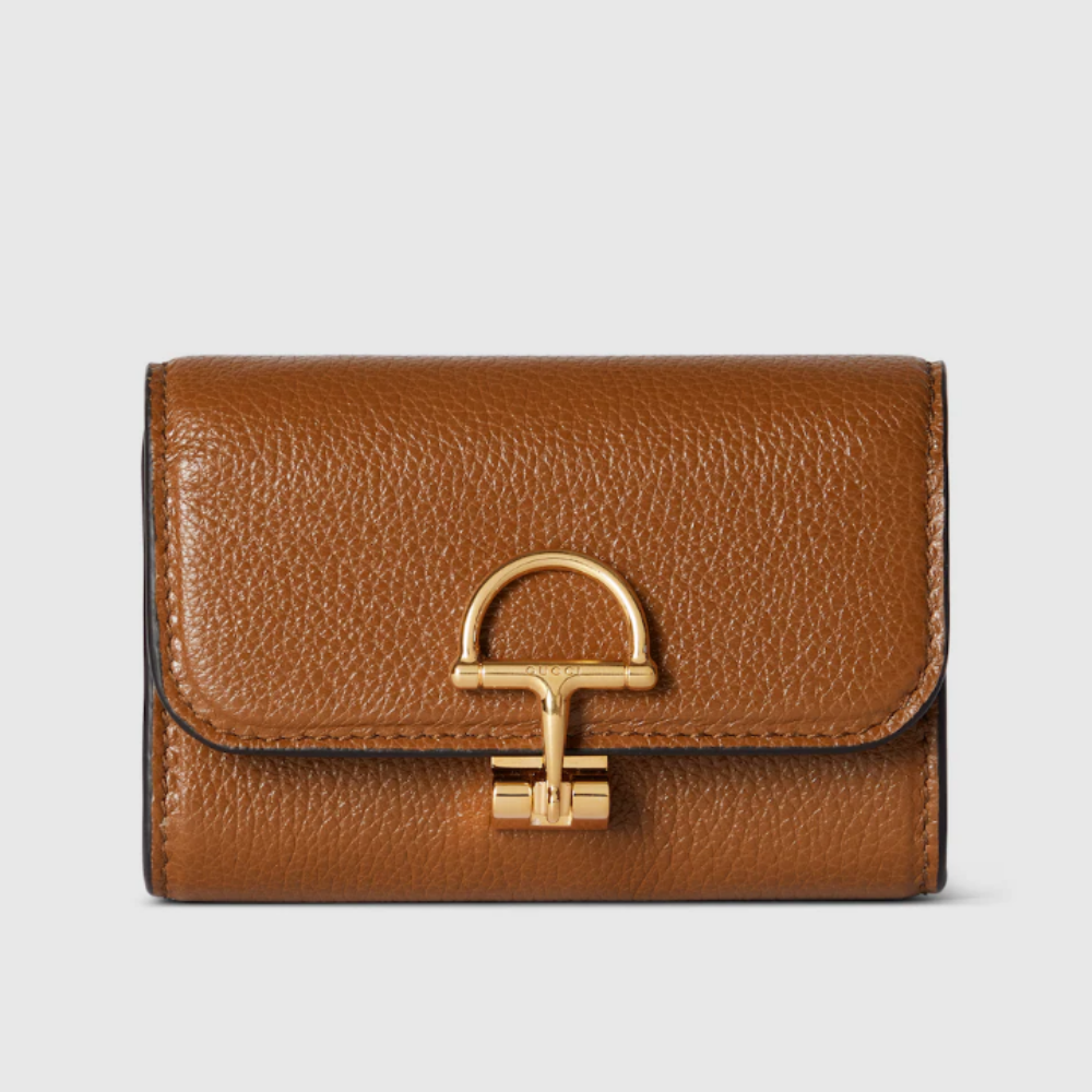 구찌 소프트빗 카드 케이스 브라운