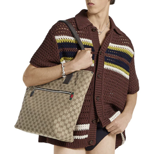 구찌 GG 캔버스 미디엄 토트백