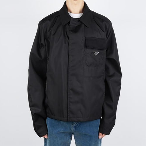 프라다 리나일론 포켓 크롭자켓