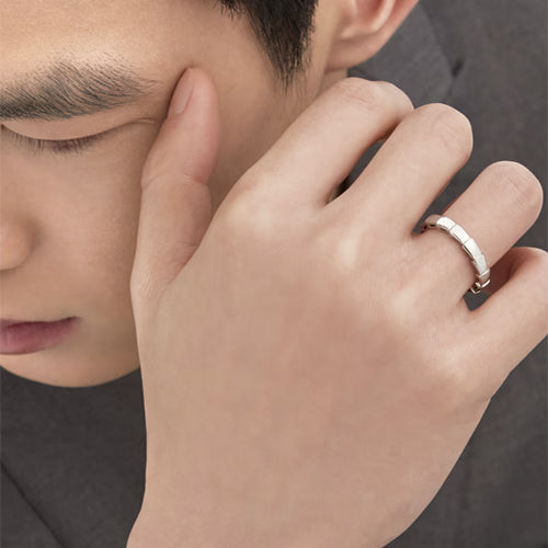 불가리 세르펜티 바이퍼 반지 화이트골드