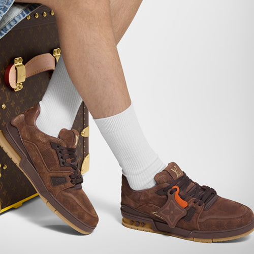 루이비통 LV 트레이너 스니커즈 브라운