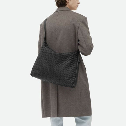 보테가베네타  미디엄 트래블러 크로스백 블랙