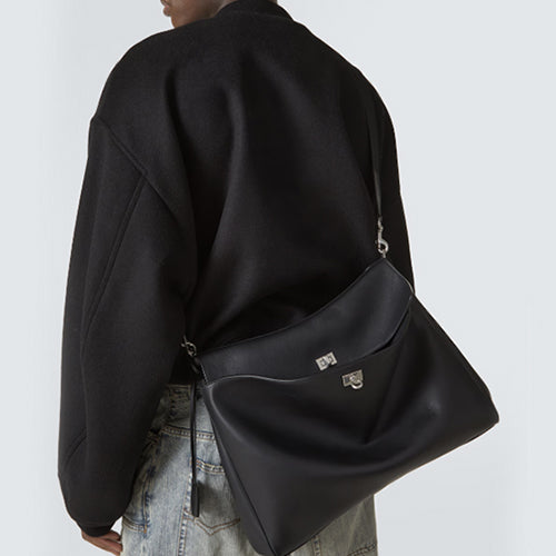 발렌시아가 로데오 메신저백 블랙