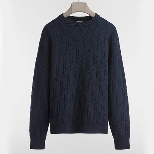 디올 오블리크 스웨터 네이비