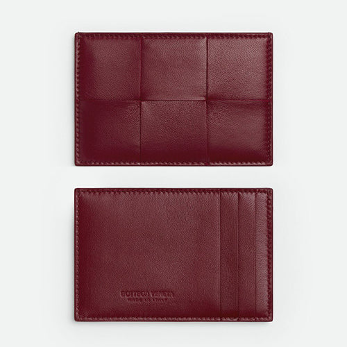 보테가베네타 카세트 신용카드 케이스 버건디