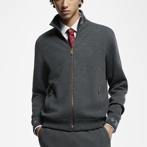 루이비통 더블 페이스 니트 트래블 블루종 그레이