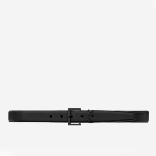 생로랑 카산드라 벨트 블랙