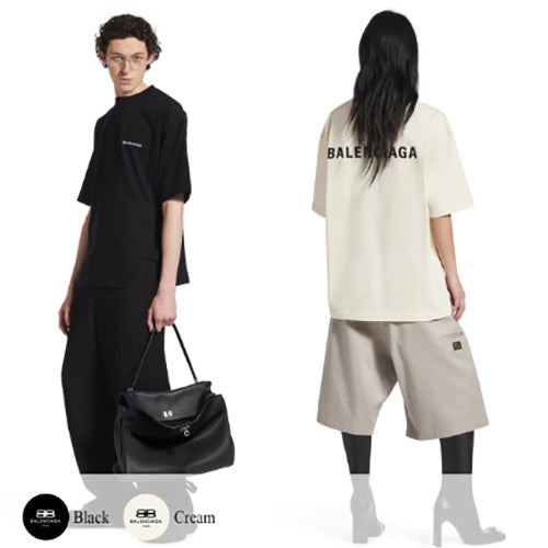 (국내배송, 당일출고) 발렌시아가 더블 로고 자수 반팔티셔츠 ~2Color~