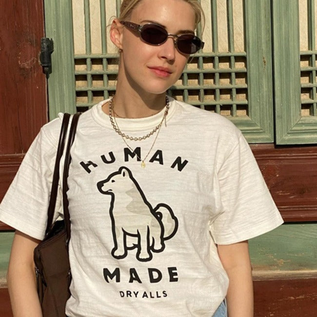 (국내배송) 휴먼메이드 웍스아웃 20주년 기념 진돗개 반팔 티셔츠 ~2Color~ -재입고!