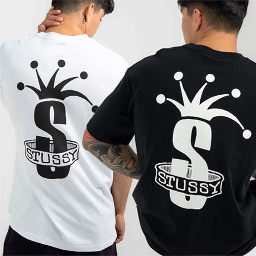 (국내배송) 스투시 크라운 밴드 오버핏 반팔 티셔츠 ~2Color~