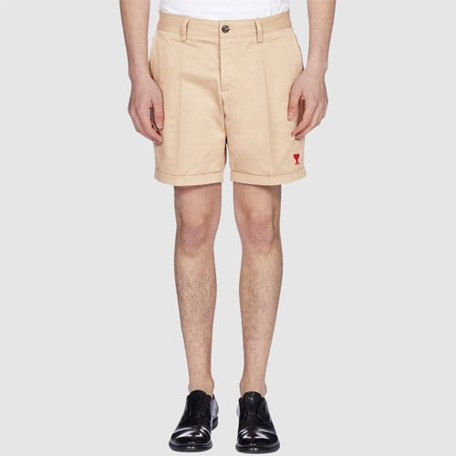 (국내배송, 당일출고) AMI 아미 체인 자수 치노하프팬츠 ~4Color~