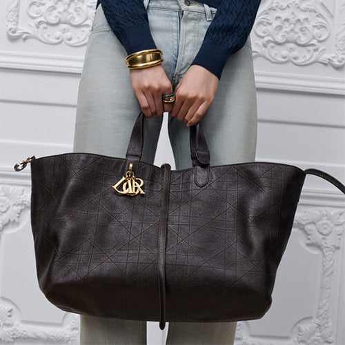 디올 Toujours 라지 백 초콜릿 브라운