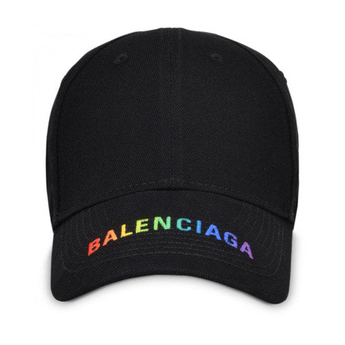 (국내배송, 당일출고) 발렌시아가 레인보우 자수로고 볼캡