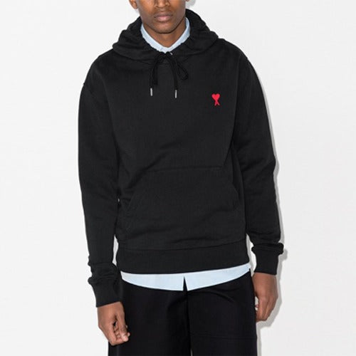 (국내배송, 당일출고) 아미(Ami) 드 꾀흐 하트 로고  엠브로 코튼 후드 스웨트셔츠 ~2Color~