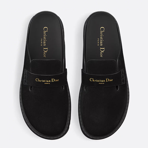 디올 보이 뮬 스웨이드 블랙