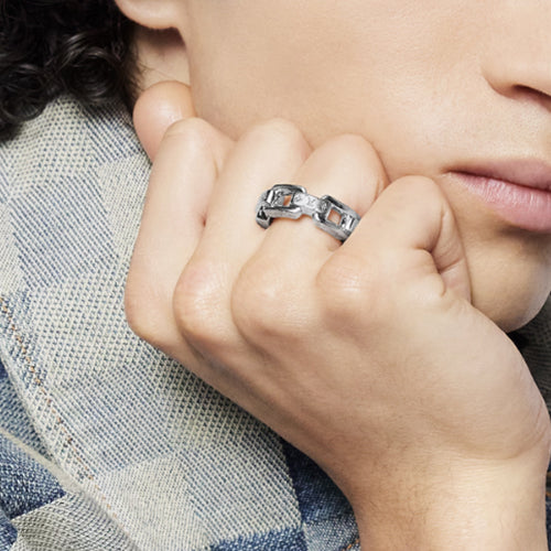 루이비통 파라다이스 체인 반지 실버