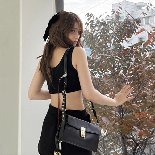 프라다 소프트 사운드 스몰 레더 숄더백 참 블랙 (이세영,전소미,금새록,김태리 착용)