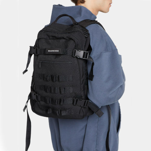 발렌시아가 아미 백팩 블랙