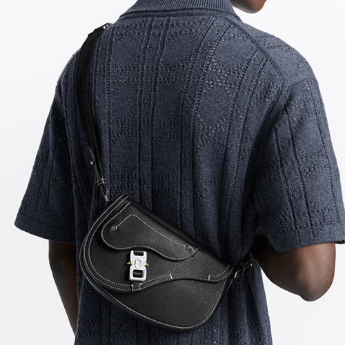 디올 새들 메신저 크로스백 블랙