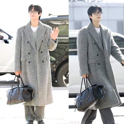 셀린느 미디엄 스마일링 뉴 러기지 서플 핸드 크로스백 블랙 (박보검 착용)