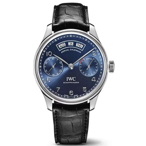 iwc 포르투기저 애뉴얼 캘린더 블루 44MM