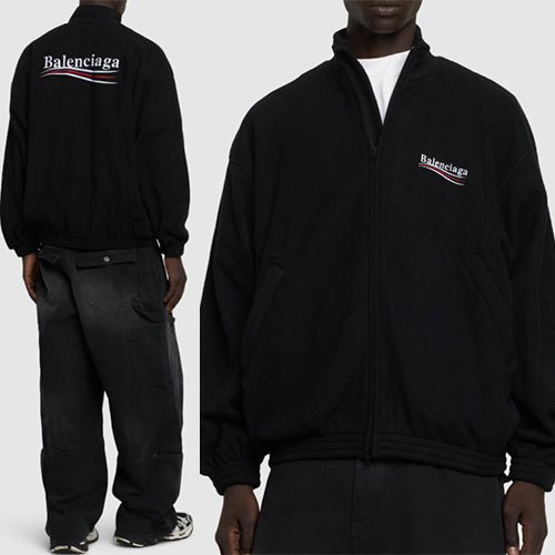 발렌시아가 폴리티컬 캠페인 집업 자켓 블랙