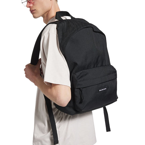 발렌시아가 익스플로러 나일론 백팩 블랙