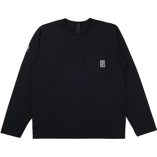 크롬하츠 GRP 포켓 긴팔 티셔츠 블랙