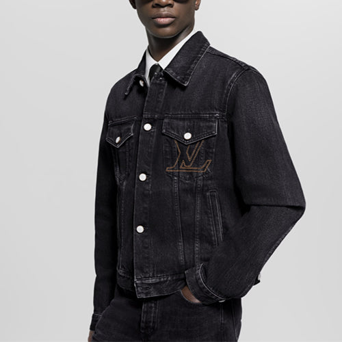 루이비통 데님 트러커 재킷 블랙