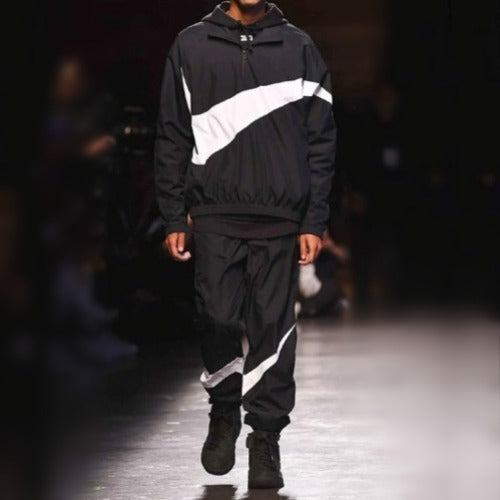 (국내배송) Kith X 나이키 쿼터 집업 아노락 & 팬츠 블랙 화이트 - 남녀공용! SET 구매 가능!!