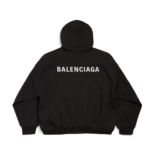 (국내배송) 발렌시아가 시그니처 로고 자수 후드 티셔츠 ~2Color~