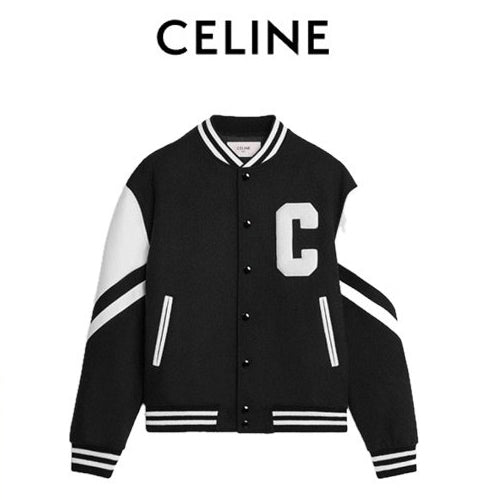 (국내배송) 셀린느 잭슨 테디 바시티 자켓 (블랙)