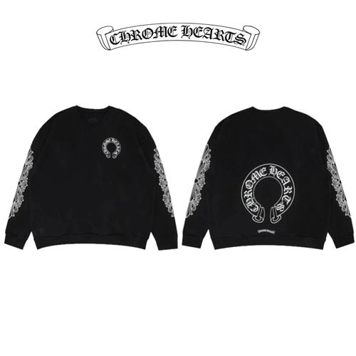 (국내배송) 크롬하츠 홀스슈 플로랄 오버핏 맨투맨