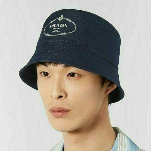(국내배송) 프라다 밀라노 로고 프린트 버킷햇