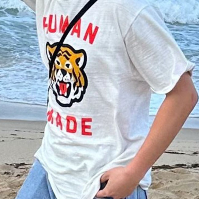 (국내배송) 휴먼메이드 타이거 프린팅 반팔 티셔츠 ~2Color~