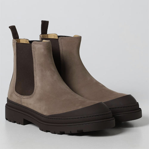 브루넬로 쿠치넬리 누벅 고무 부츠