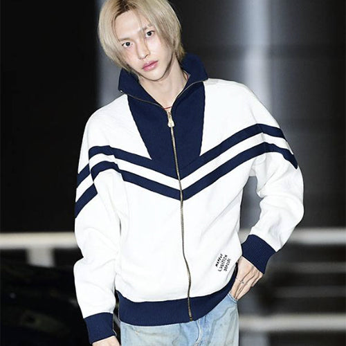 루이비통 니티드 코튼 세일러 블루종 화이트 (원빈, 디에잇 착용)