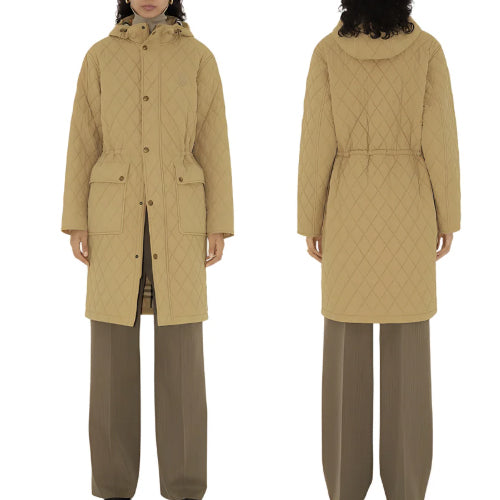 버버리 나일론 파카 플랙스 베이지