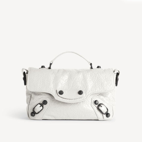 발렌시아가 르 시티 플랩백 화이트