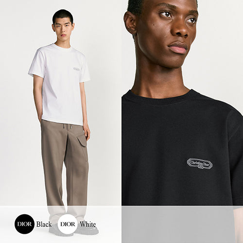 (국내배송, 당일출고) 디올 CD Box 자수 크루넥 티셔츠 ~2Color~