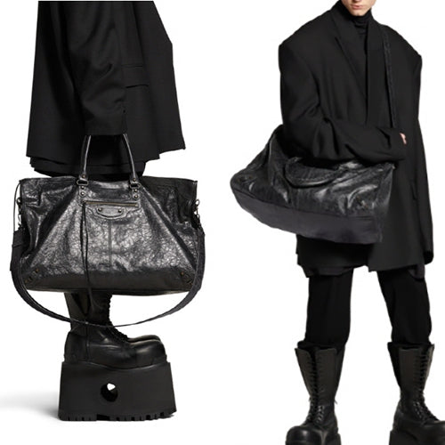 발렌시아가 르 시티 트래블 크로스백 블랙