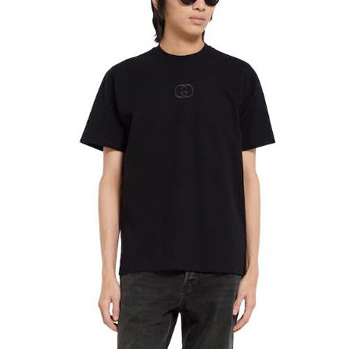 (국내배송, 당일출고) 구찌 Interlocking G 자수 코튼 티셔츠