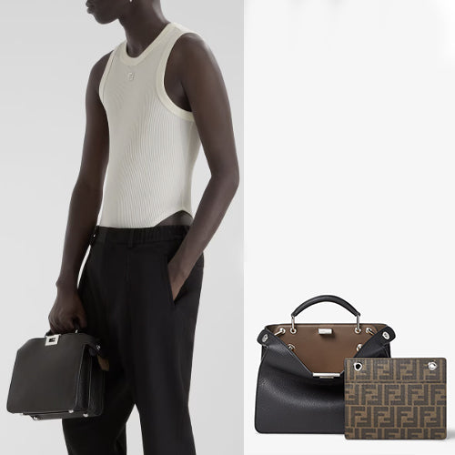 펜디 피카부 I See U 스몰 핸드 크로스백 블랙