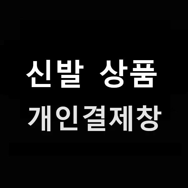 신발개인결제